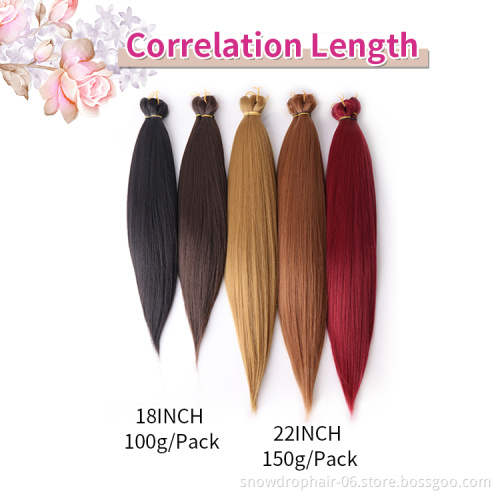 Wholesale Gold Vendors Silky Bone Straight Braiding Synthetic Hair Braid Extension Attachment Jumbo bone Straight Hair